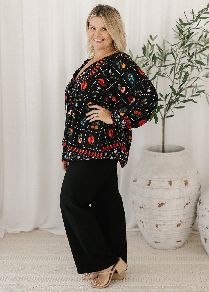 Adella Top in Spicy