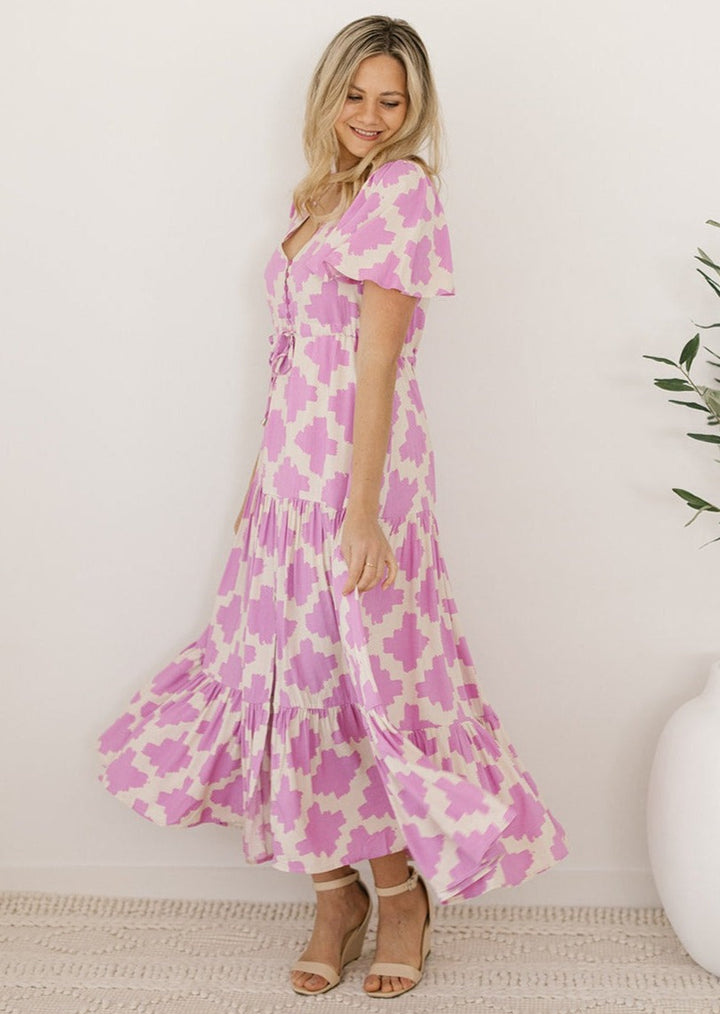 maxi dress with sleeves