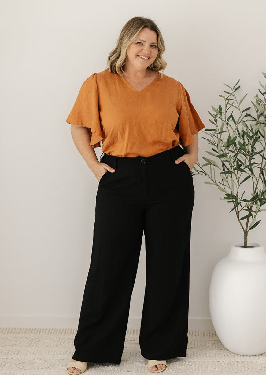 Diana Pants in Navy - womens plus-size business pants in navy – Love Style  Co
