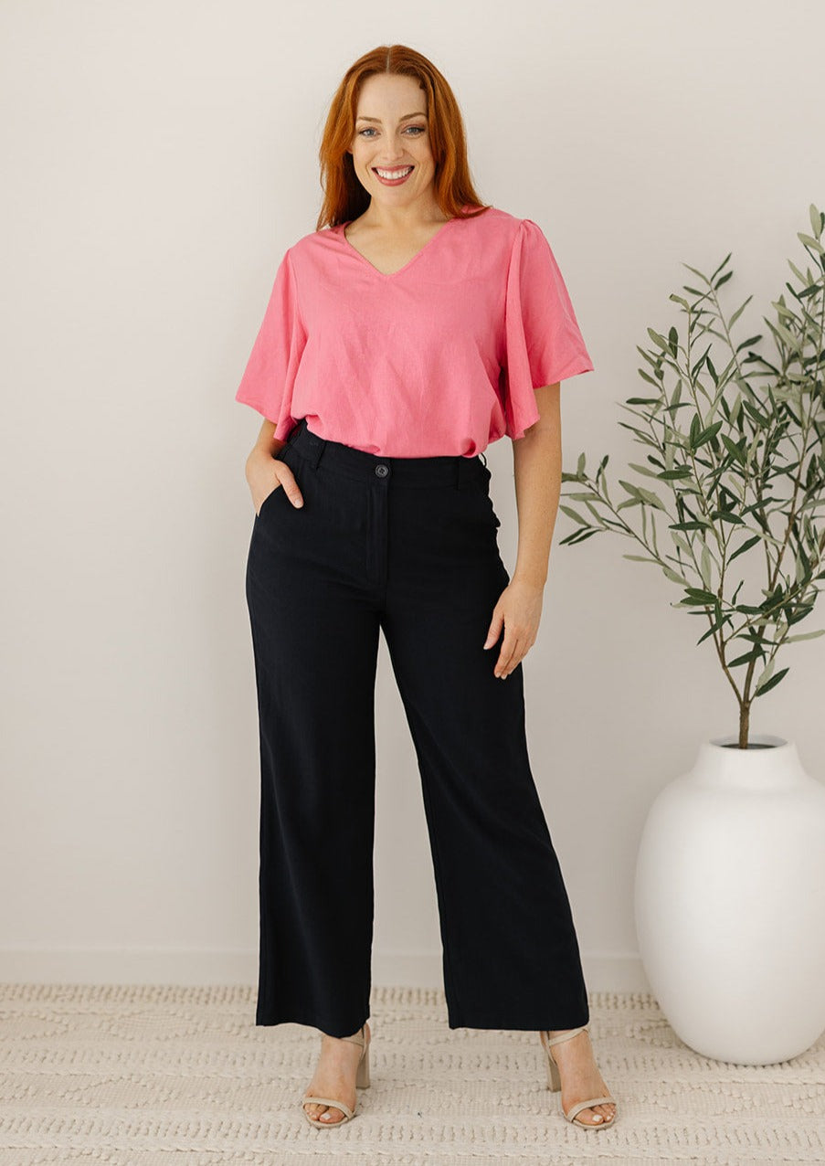 Diana Pants in Navy - womens plus-size business pants in navy – Love Style  Co