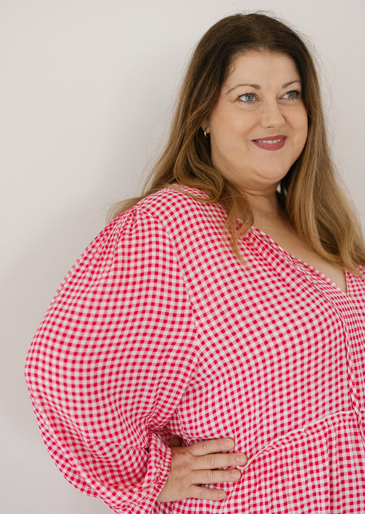 tunic style midi dress