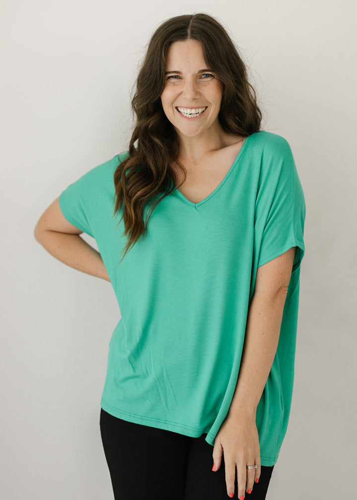 Marcia Top in Emerald