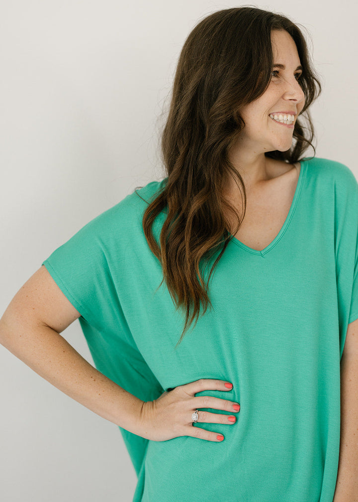 Marcia Top in Emerald