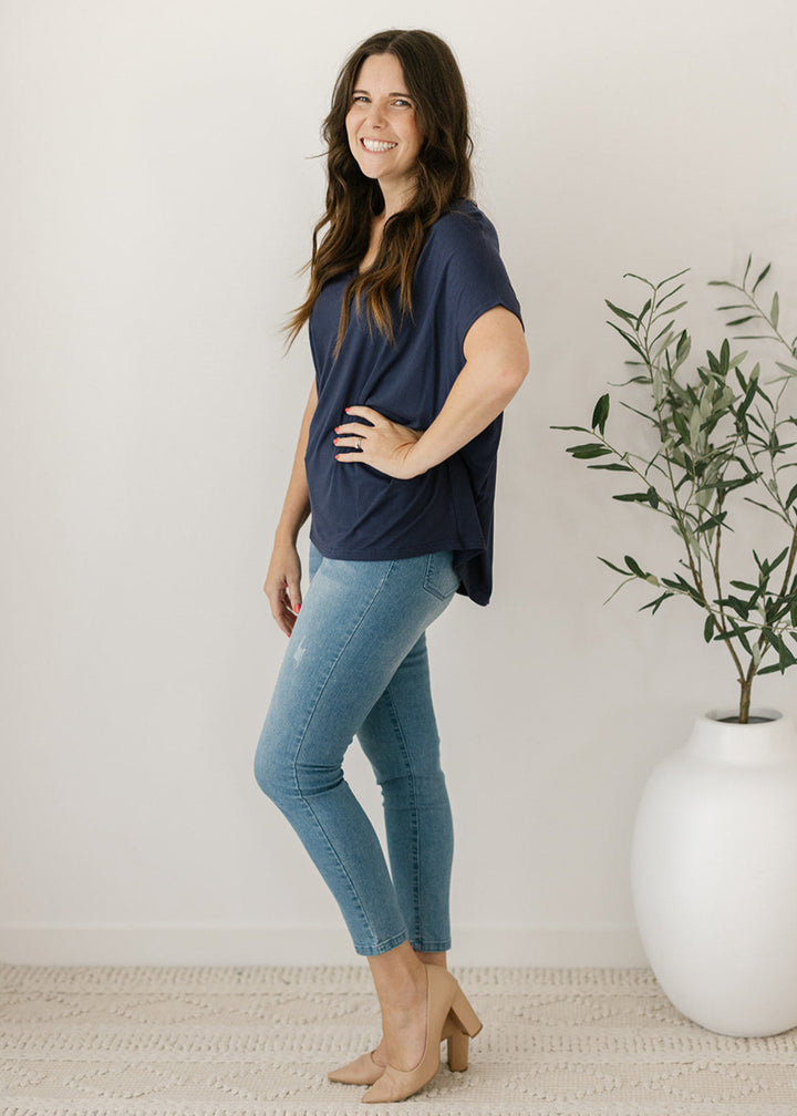Marcia Top in Navy