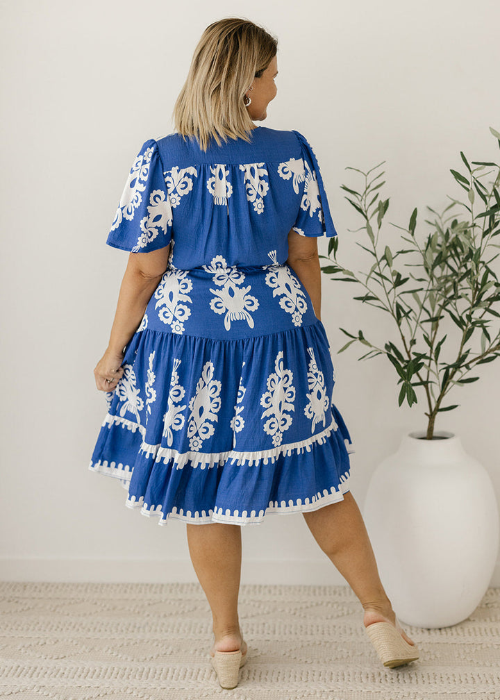Margot Dress in Azul Cobalt