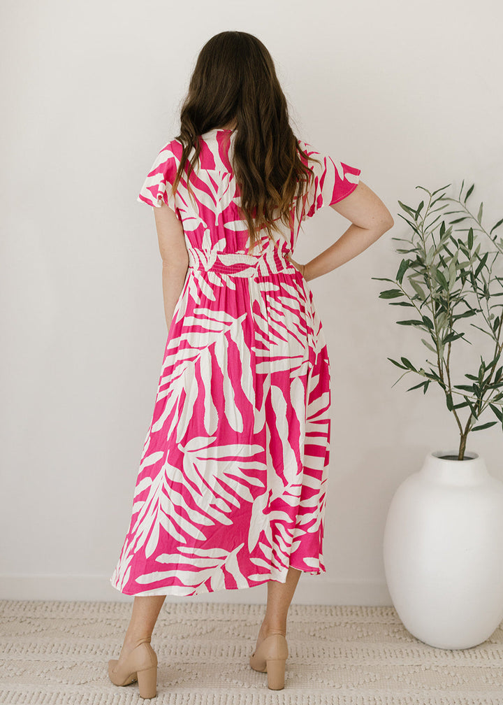 Scarlet Midi Dress in Magnolia