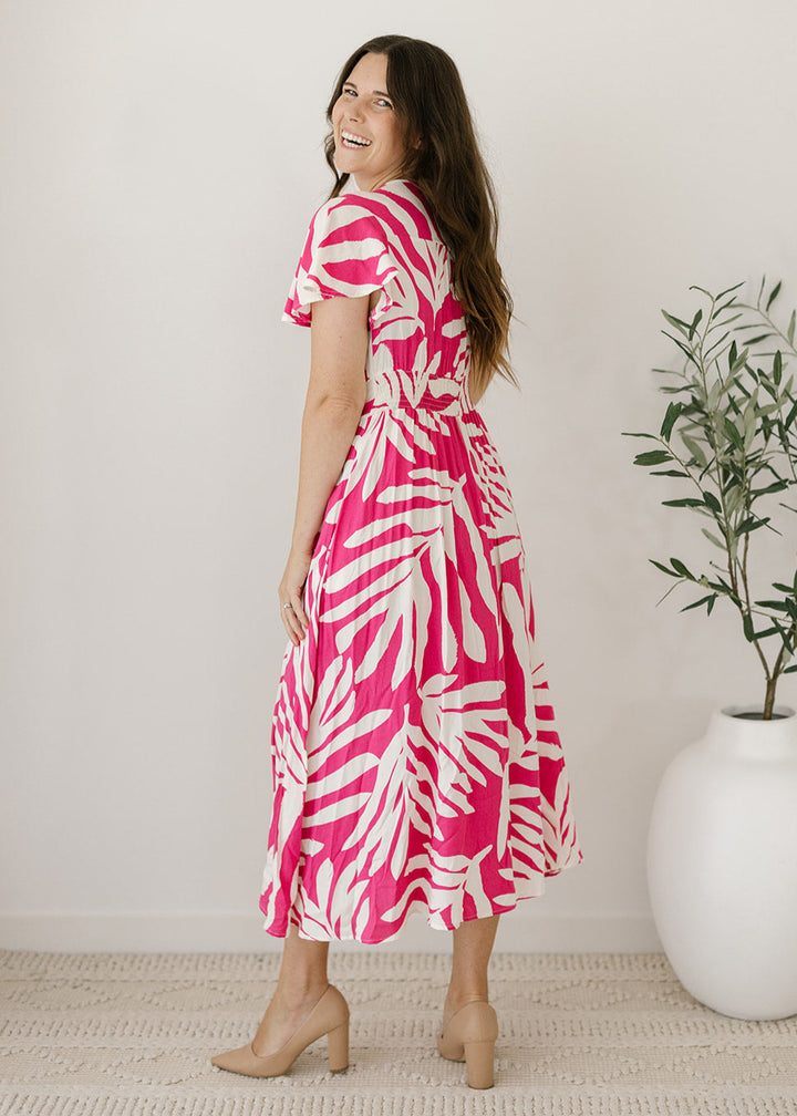 Scarlet Midi Dress in Magnolia