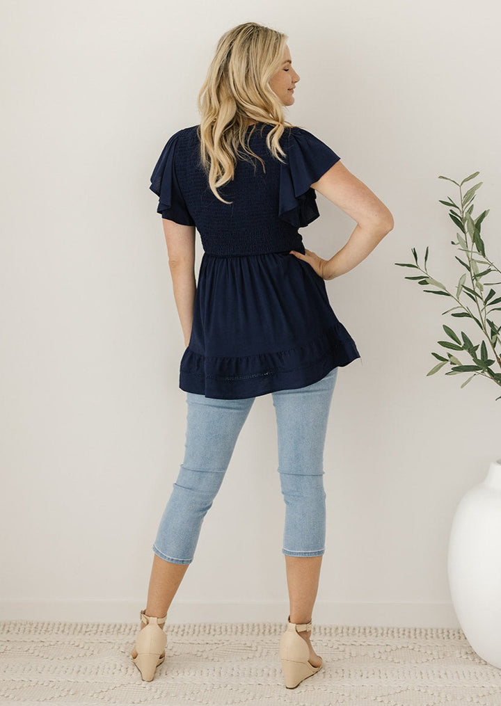 Stevie Top in Navy