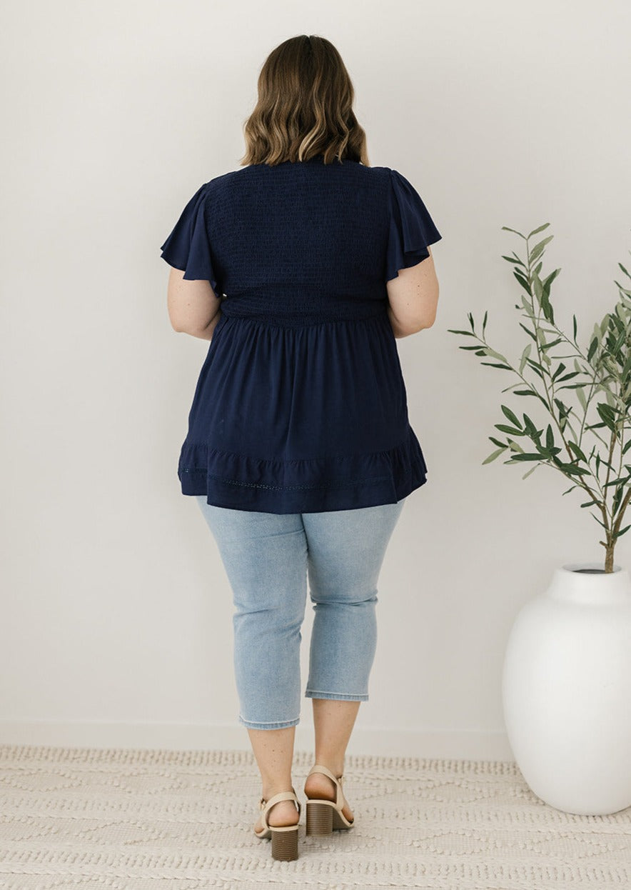 Stevie Top in Navy