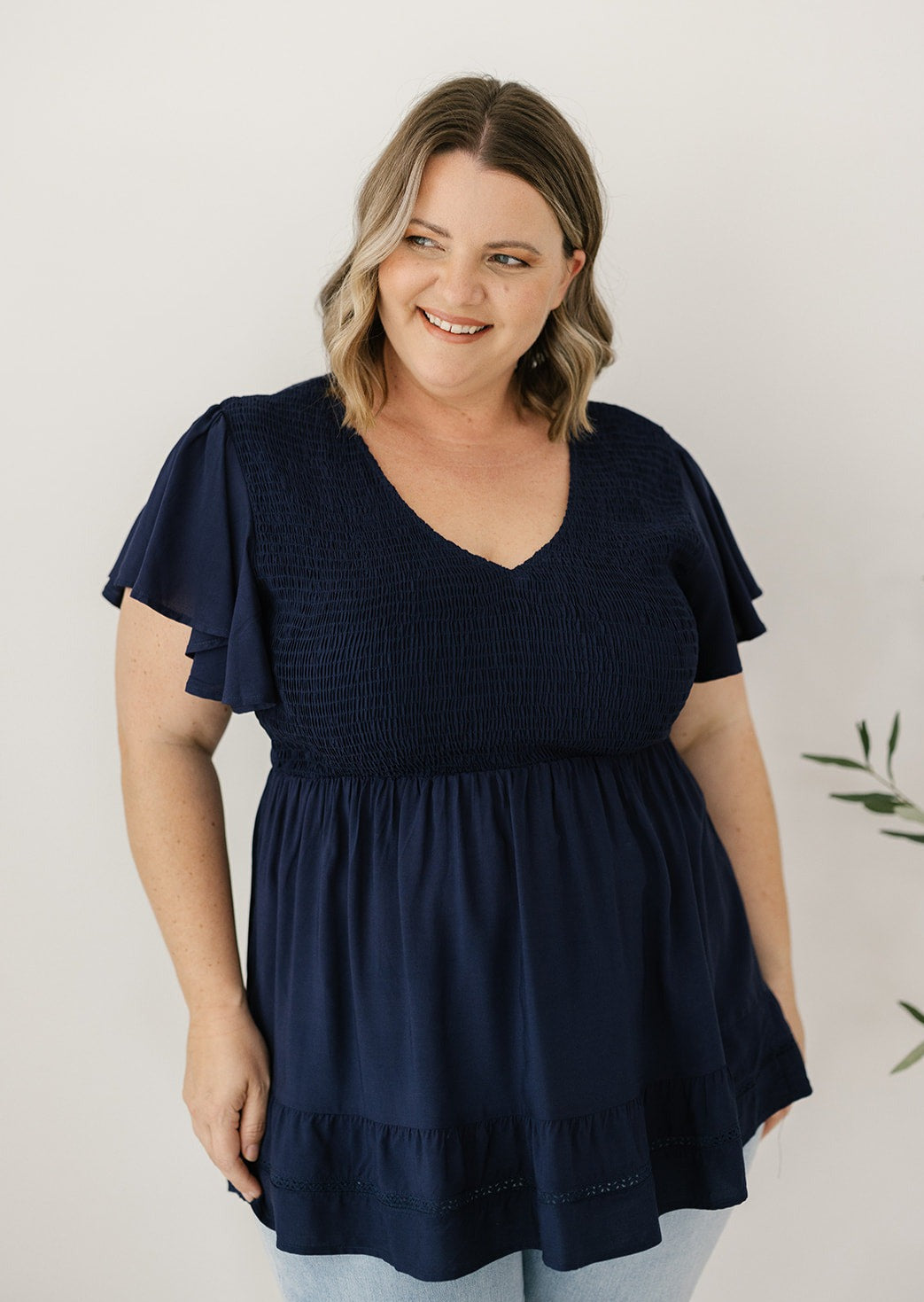 Stevie Top in Navy