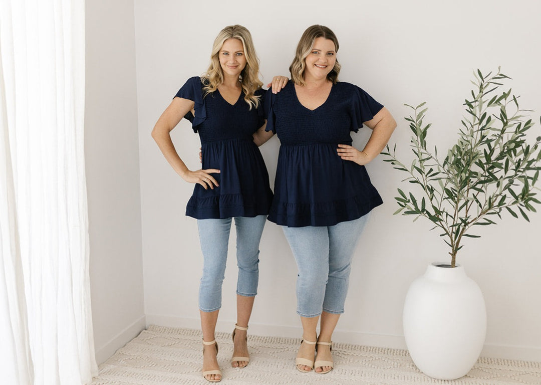 Stevie Top in Navy