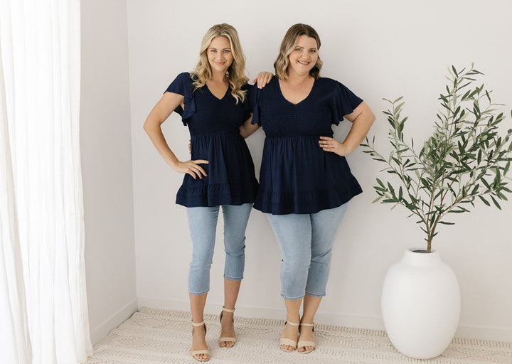 Stevie Top in Navy