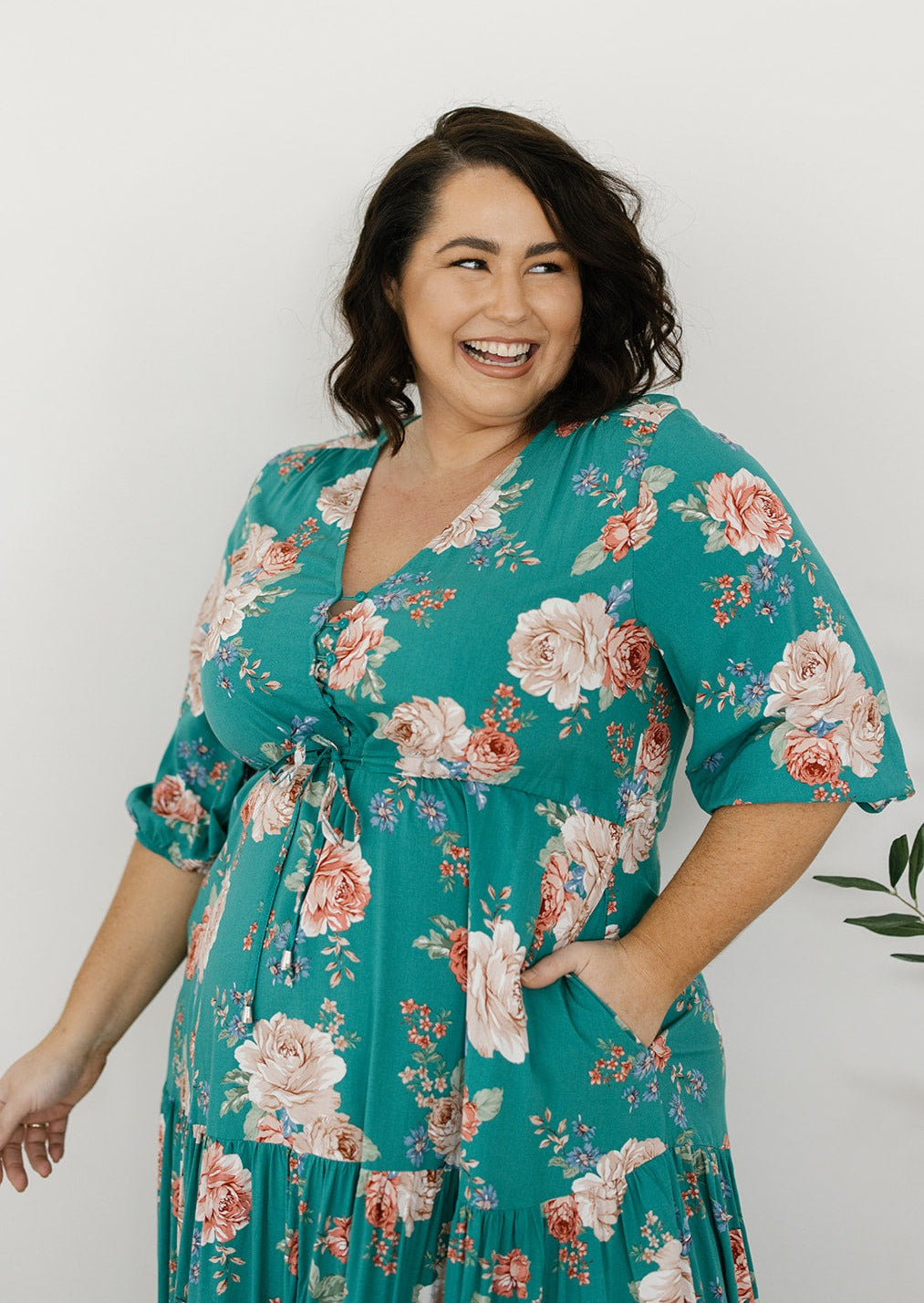 Adeline Maxi Dress maternity post-partum plus size boho maxi