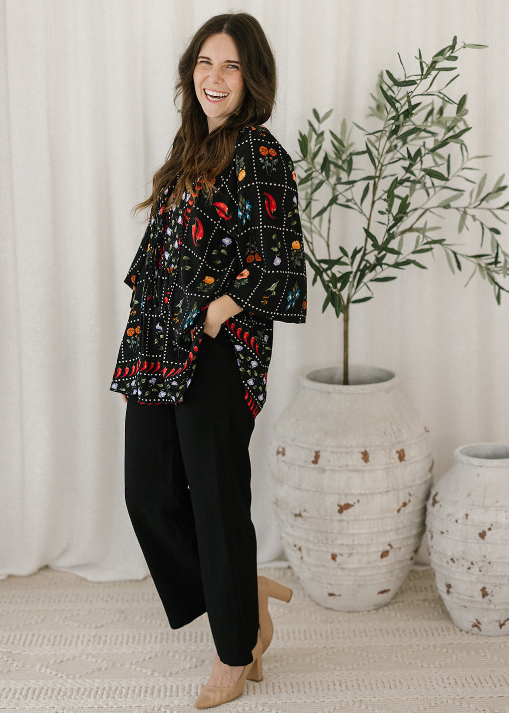 Adella Top in Spicy