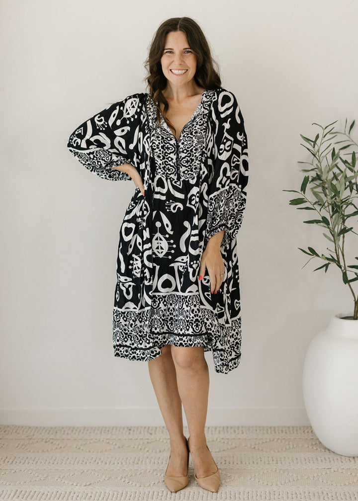 Ally Tunic Dress in Chromatic