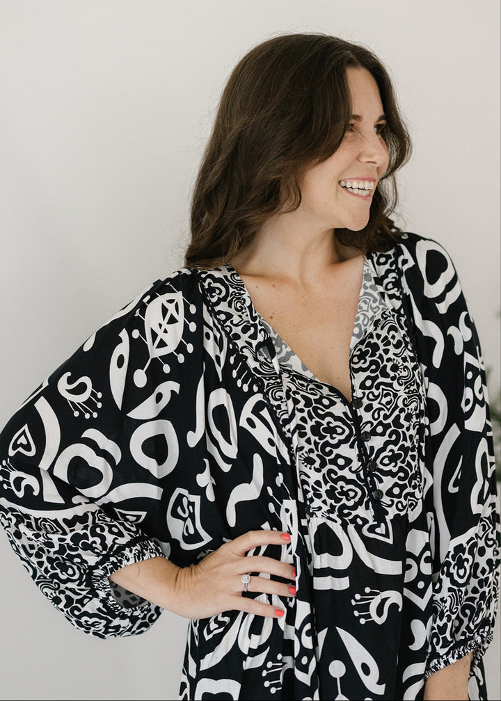 Ally Tunic Dress in Chromatic