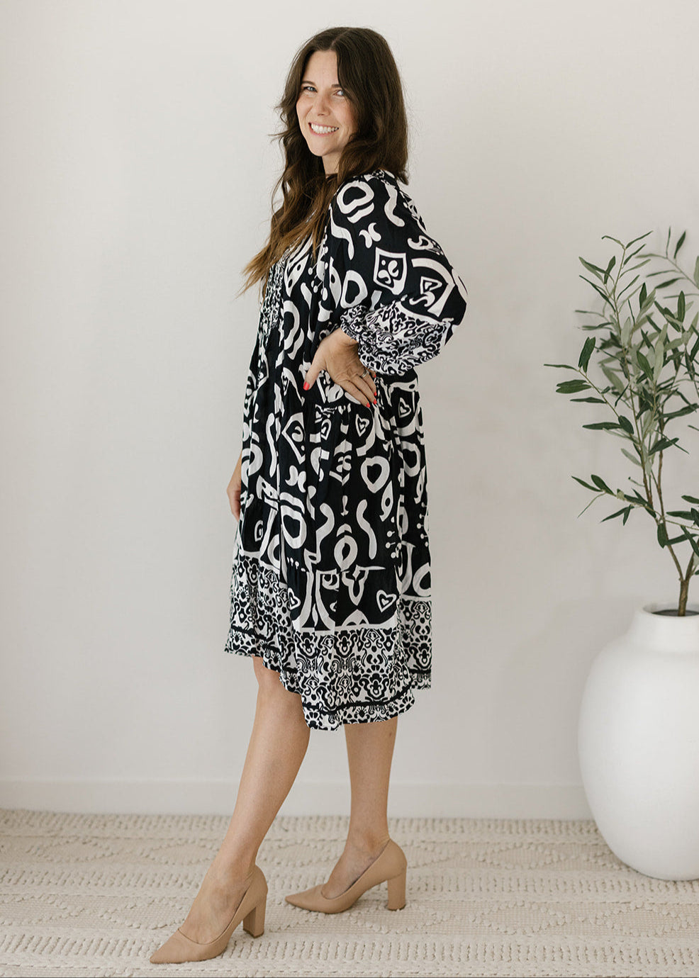 Ally Tunic Dress in Chromatic