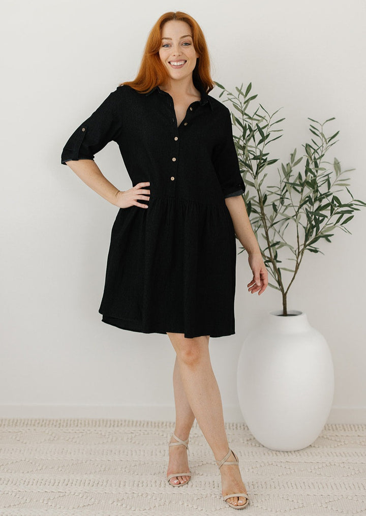 Denim Dress Australia Black
