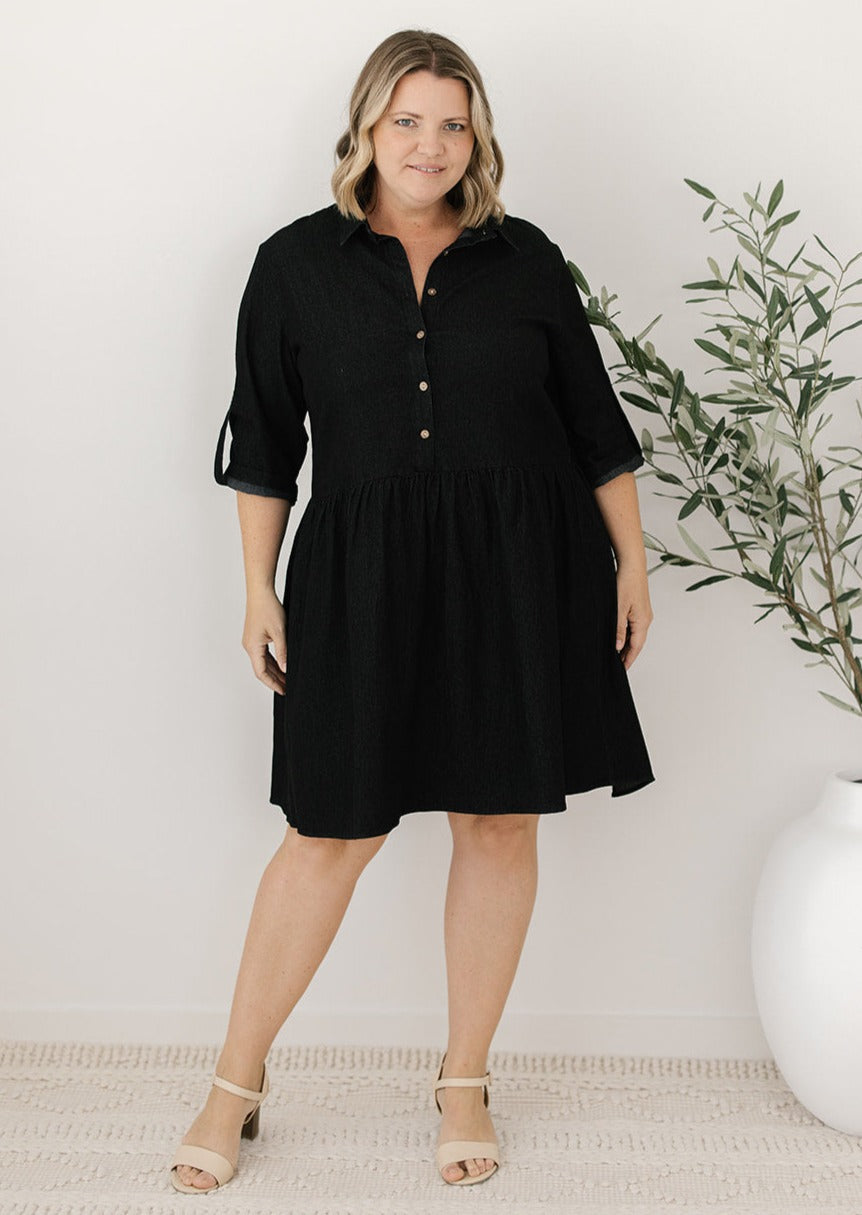 Denim Dress Australia Black