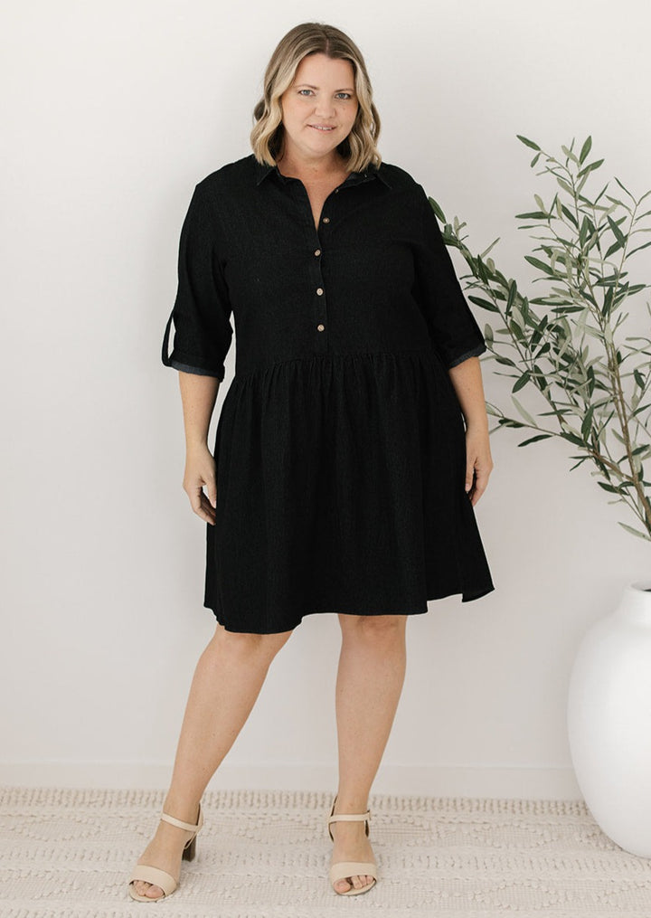 Denim Dress Australia Black