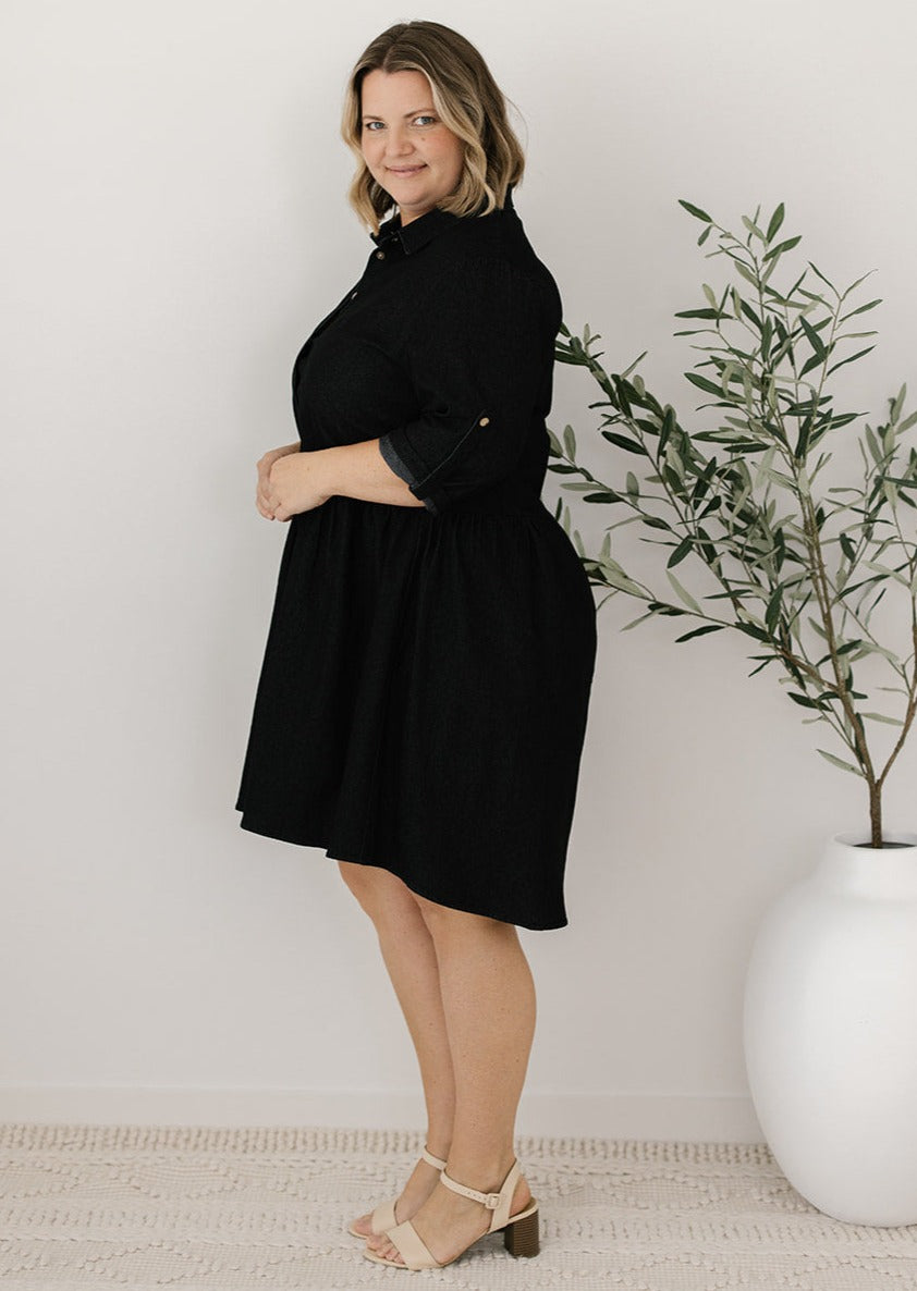 Denim Dress for Plus-Size Women