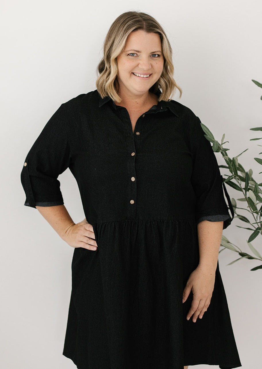 Denim Dress for Plus-Size Women