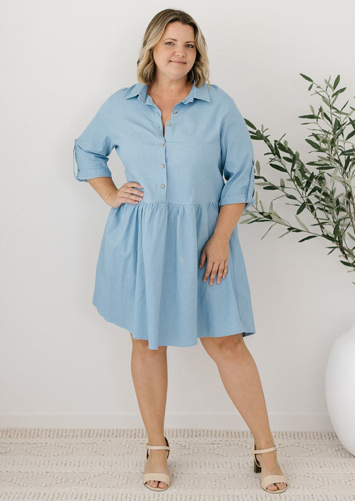 Plus-Size Denim Dress Australia
