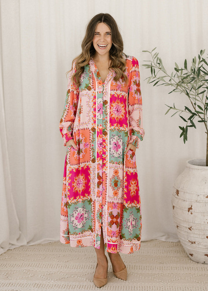 Bianca Midi Dress in Radient