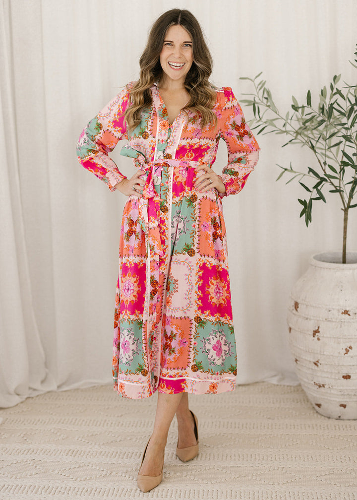 Bianca Midi Dress in Radient