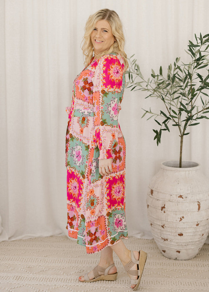 Bianca Midi Dress in Radient