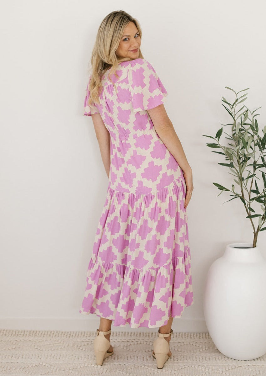 drawstring maxi dress