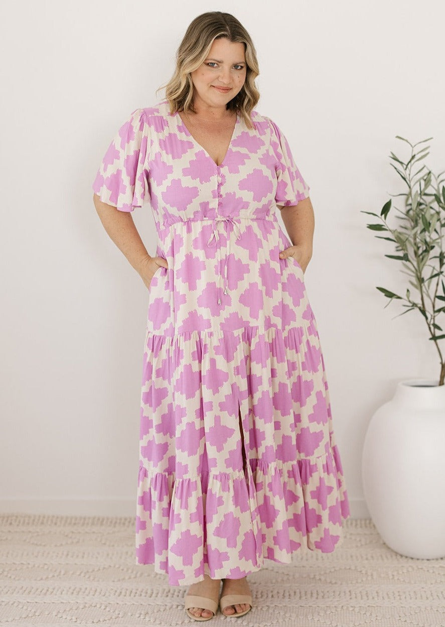 pink maxi dress australia