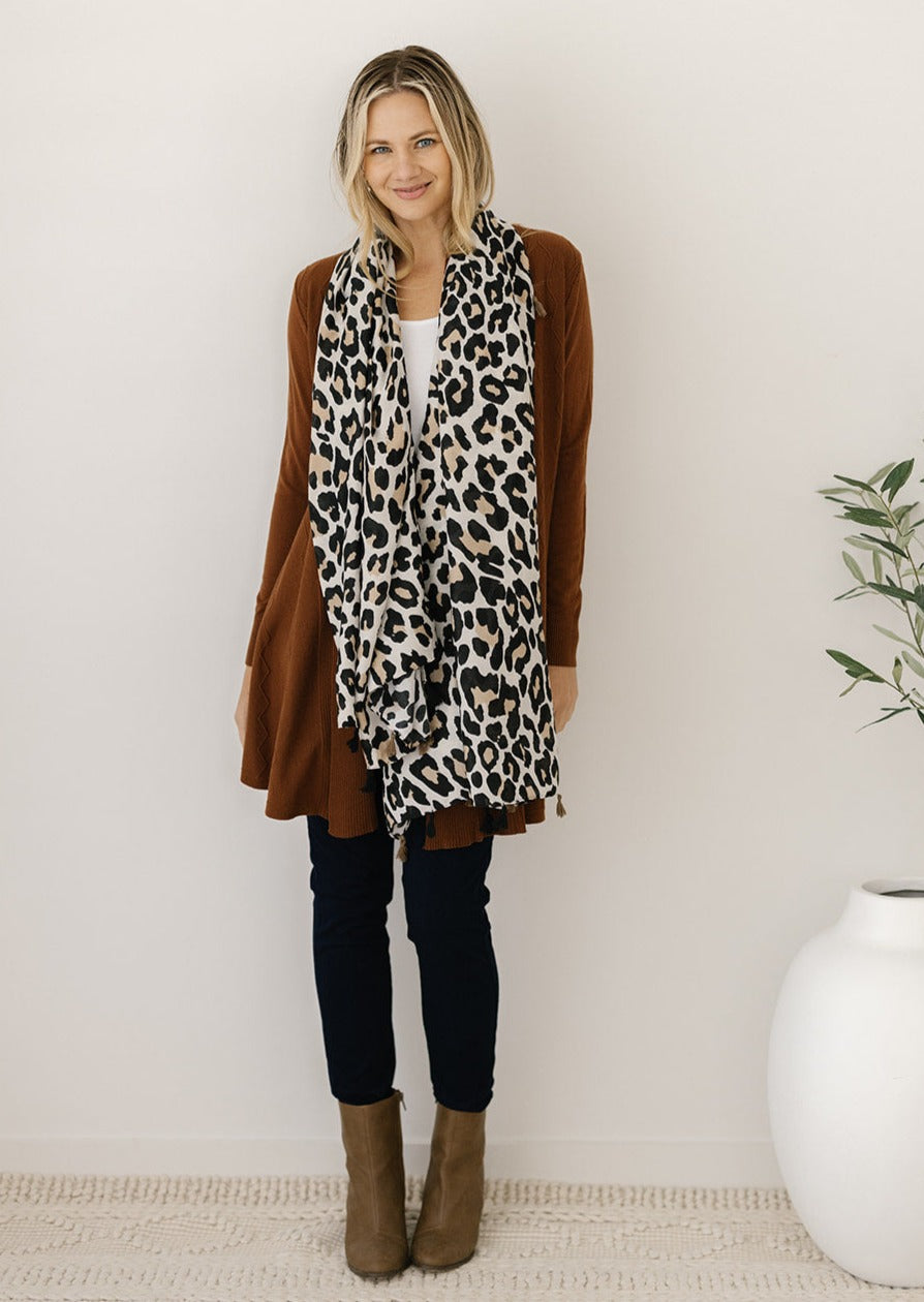 leopard print scarf