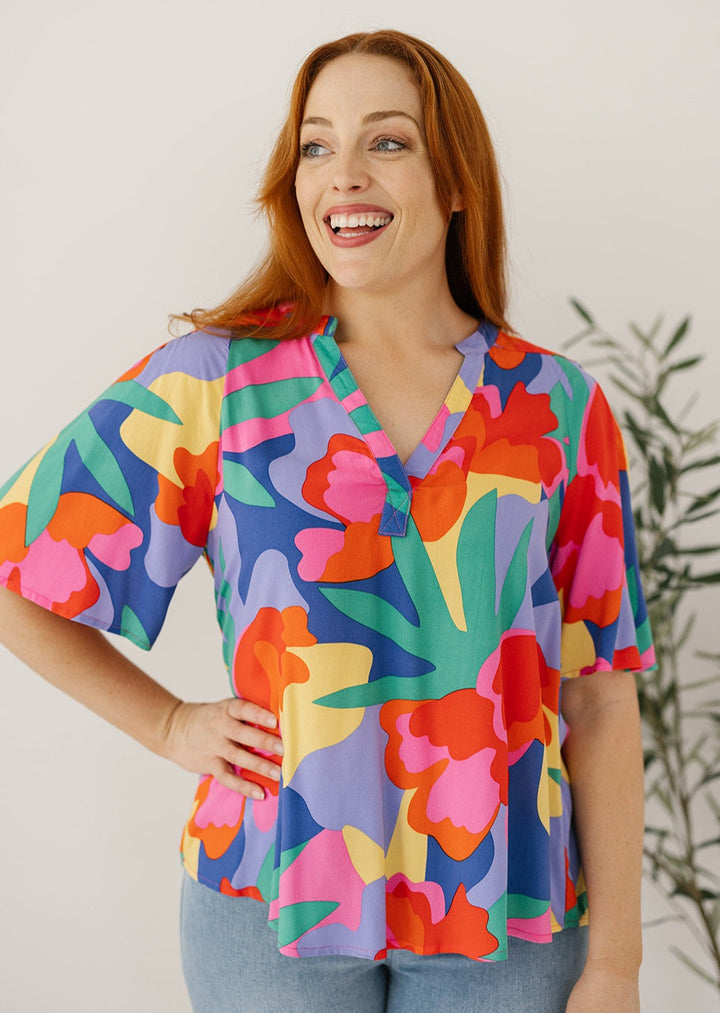 Colourful Womens Holiday Blouse
