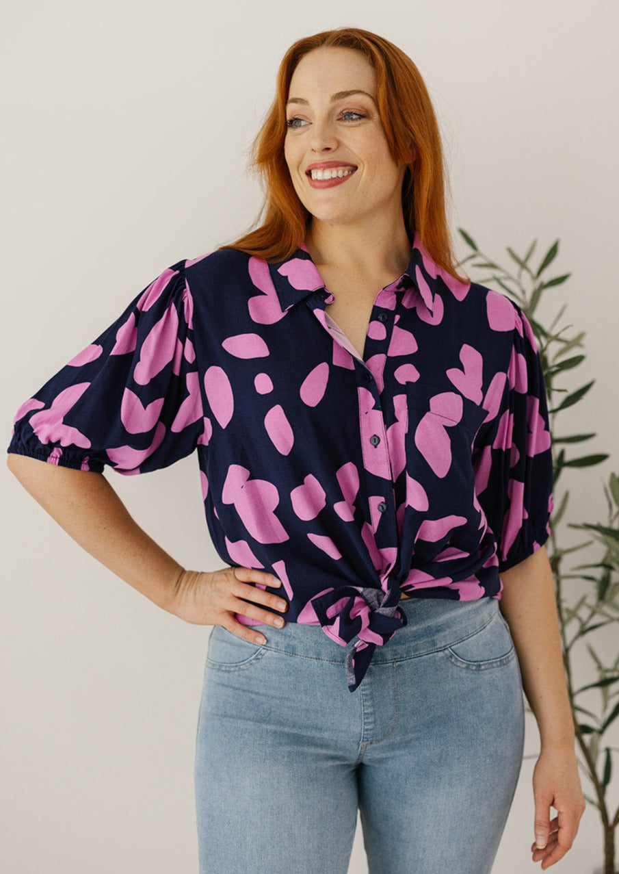 Summer top in Navy for Women