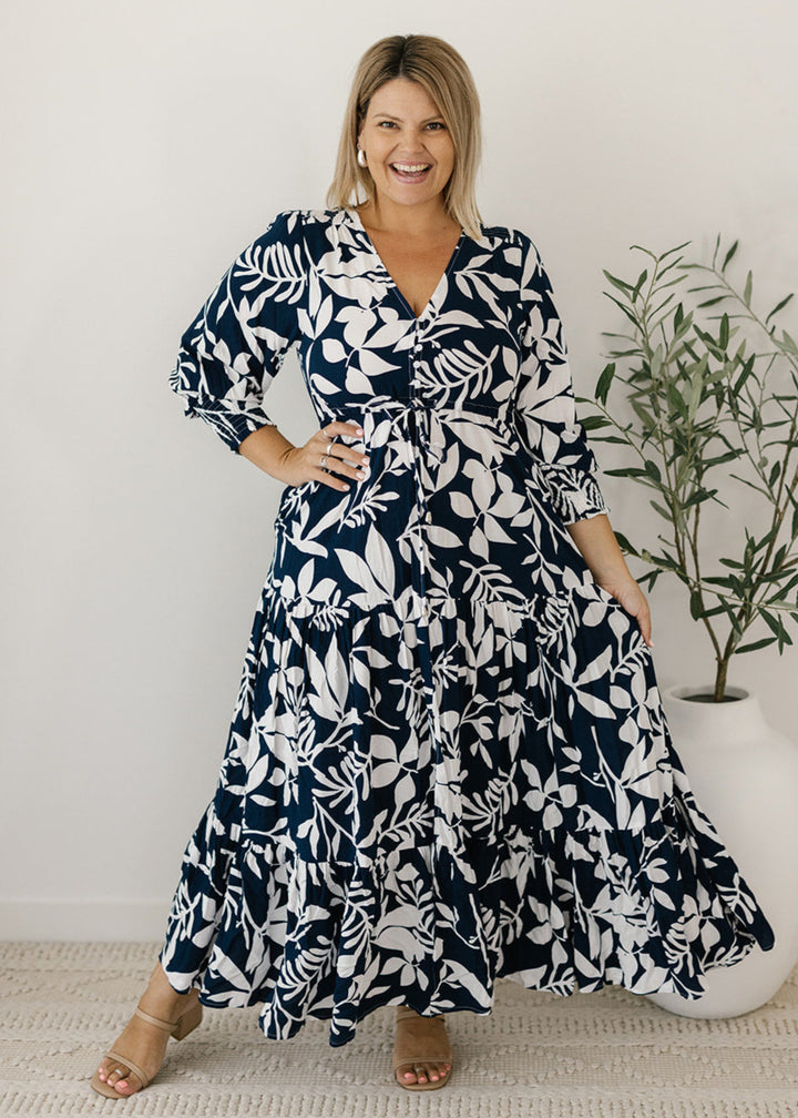 Esme Maxi Dress in Palm
