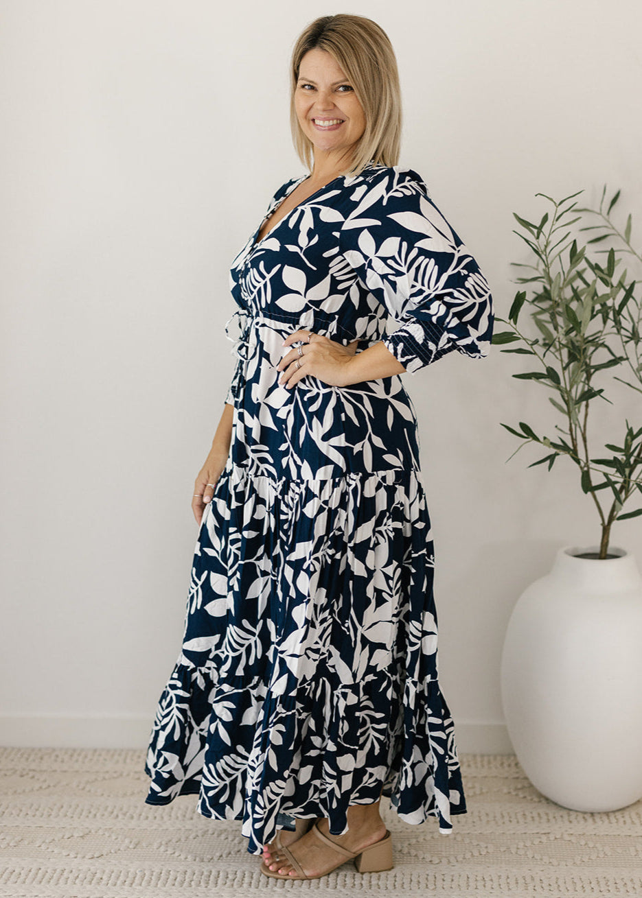 Esme Maxi Dress in Palm
