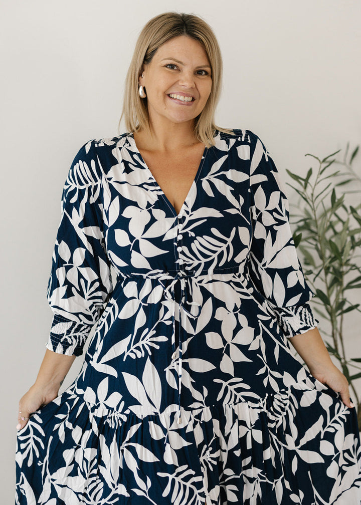 Esme Maxi Dress in Palm