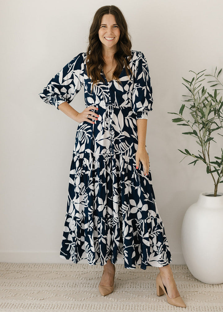 Esme Maxi Dress in Palm