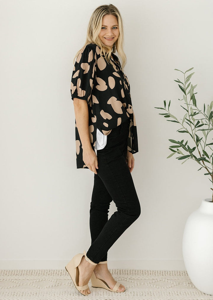 plus-size button-down shirt for women