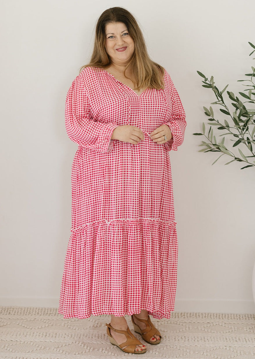 smock midi dress