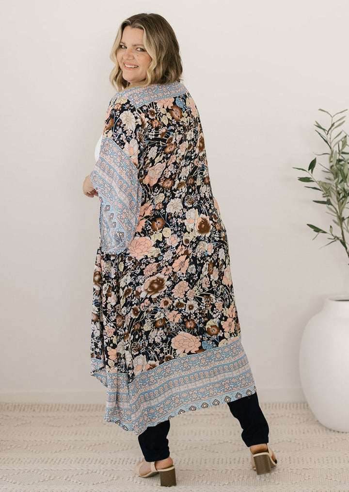 bohemian floral kimono australia