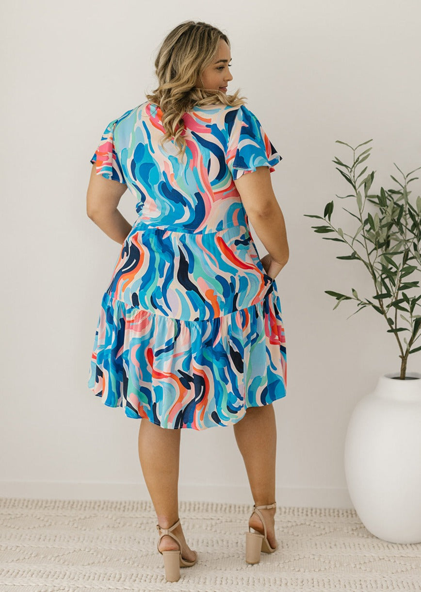 Fun Abstract Summer Dress