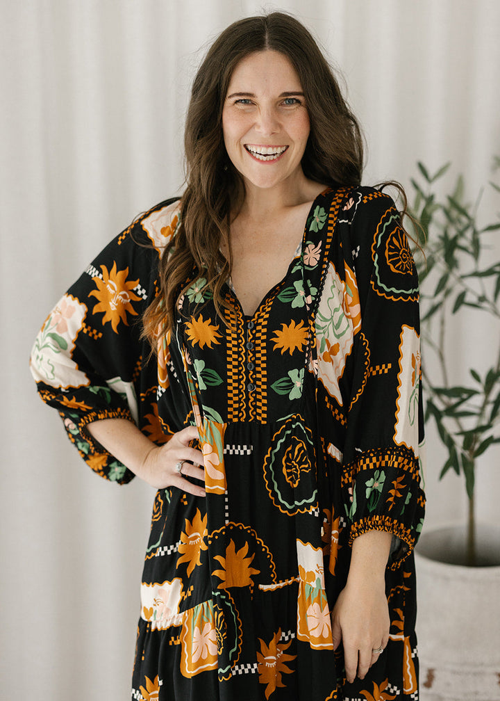 Lewis Maxi Dress in Holiday