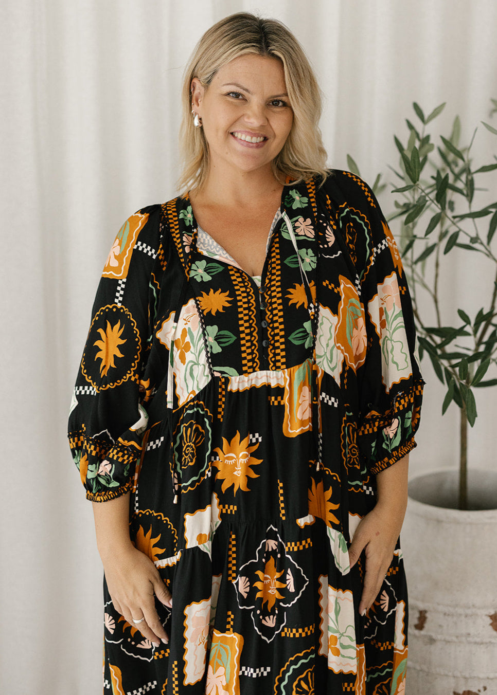 Lewis Maxi Dress in Holiday