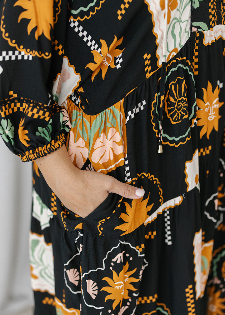 Lewis Maxi Dress in Holiday