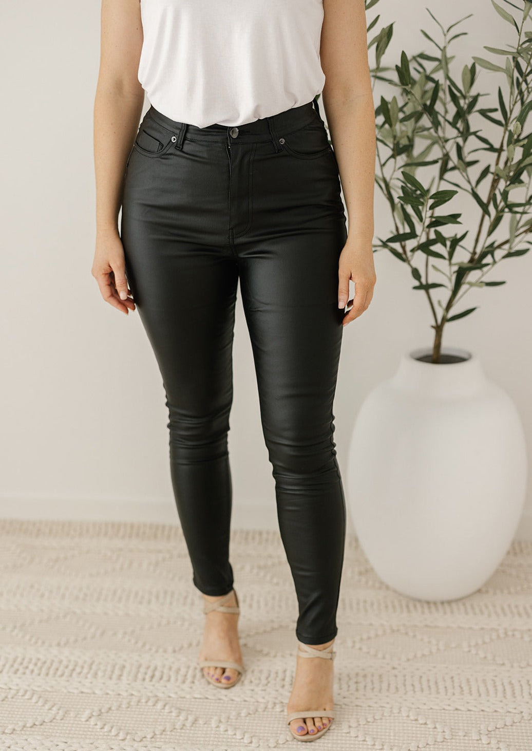 Lexi Faux-Leather Jeans