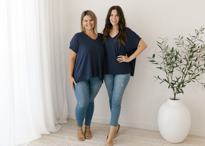 Marcia Top in Navy