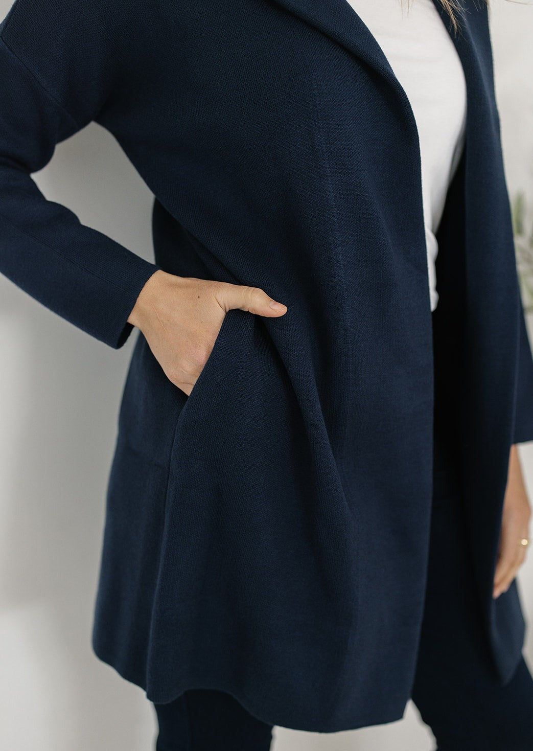 Milan Coatigan - maternity coatigan jacket navy casual dressy plus-size –  Love Style Co