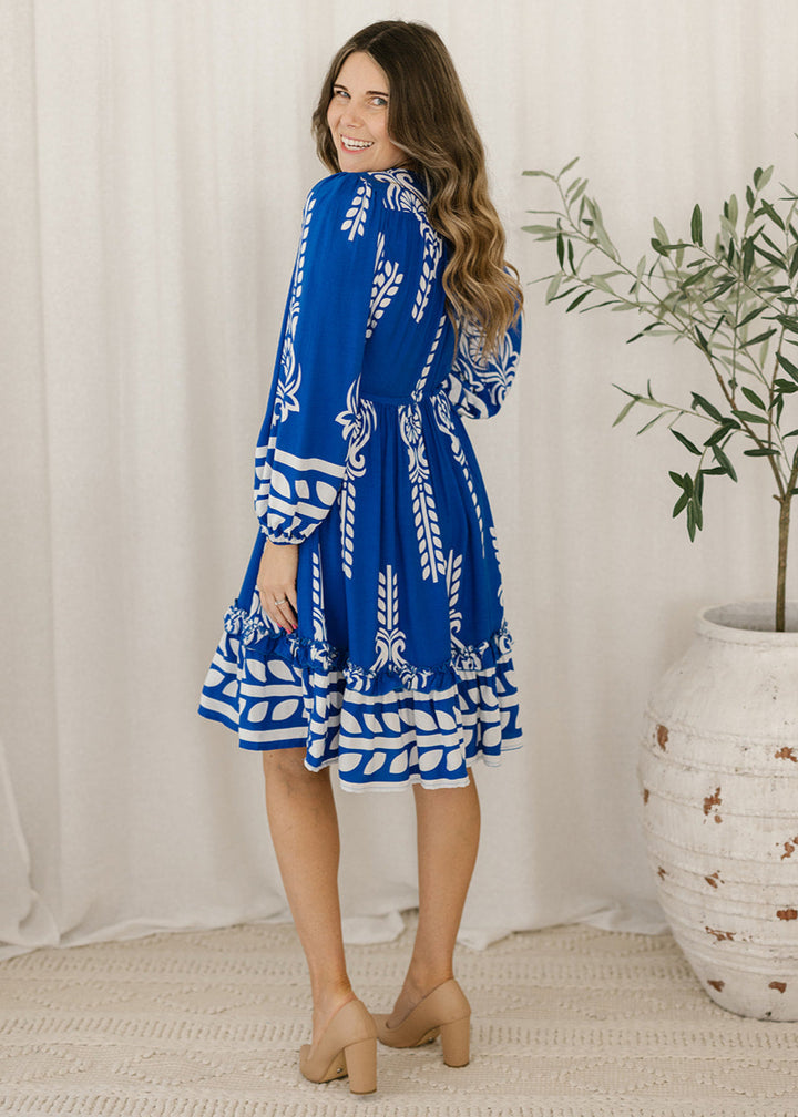 Olive Dress in Cobolt